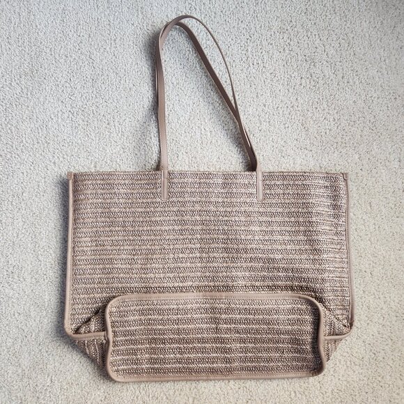 NWT Vera Bradley Embroidered Fish Straw Beach Tote Bag - Picture 5 of 9